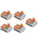 WAGO lasklem 5 draads, voor 230 volt, 5 stuks