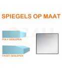 Spiegel op maat 6 mm vierkant (Facet geslepen)