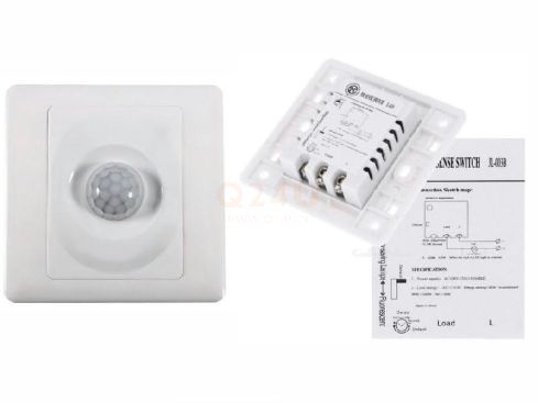 Infrarood aan uit schakelaar 230 volt inbouw muur - max 200 watt