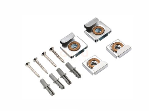 Spiegelklemset zwaar model – chrome