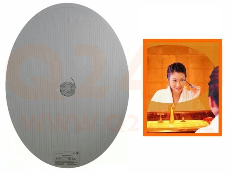 Badkamer spiegelverwarming Ovaal 360 × 500 mm, 30 x 50 cm 24 volt -