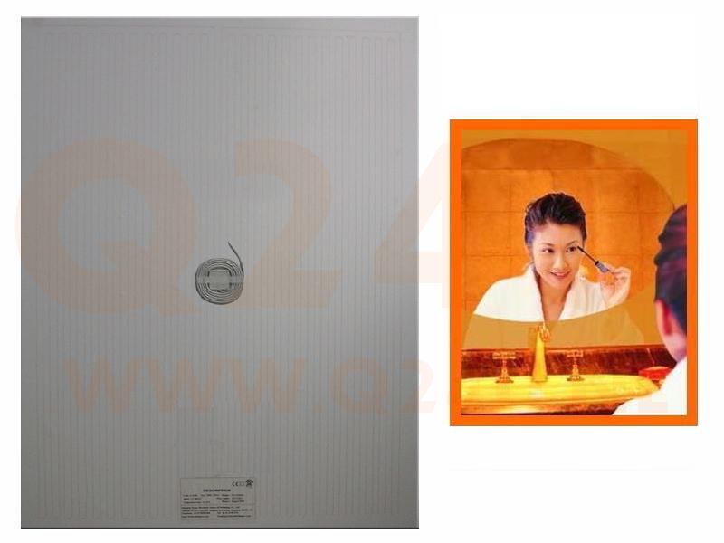 Badkamer spiegelverwarming Rechthoek 600 × 800 mm, 60 x 80 cm 230 volt -